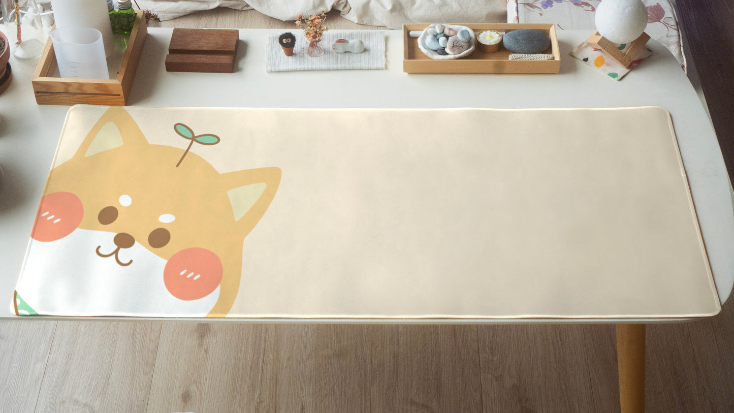Smiley Shiba Desk Pad