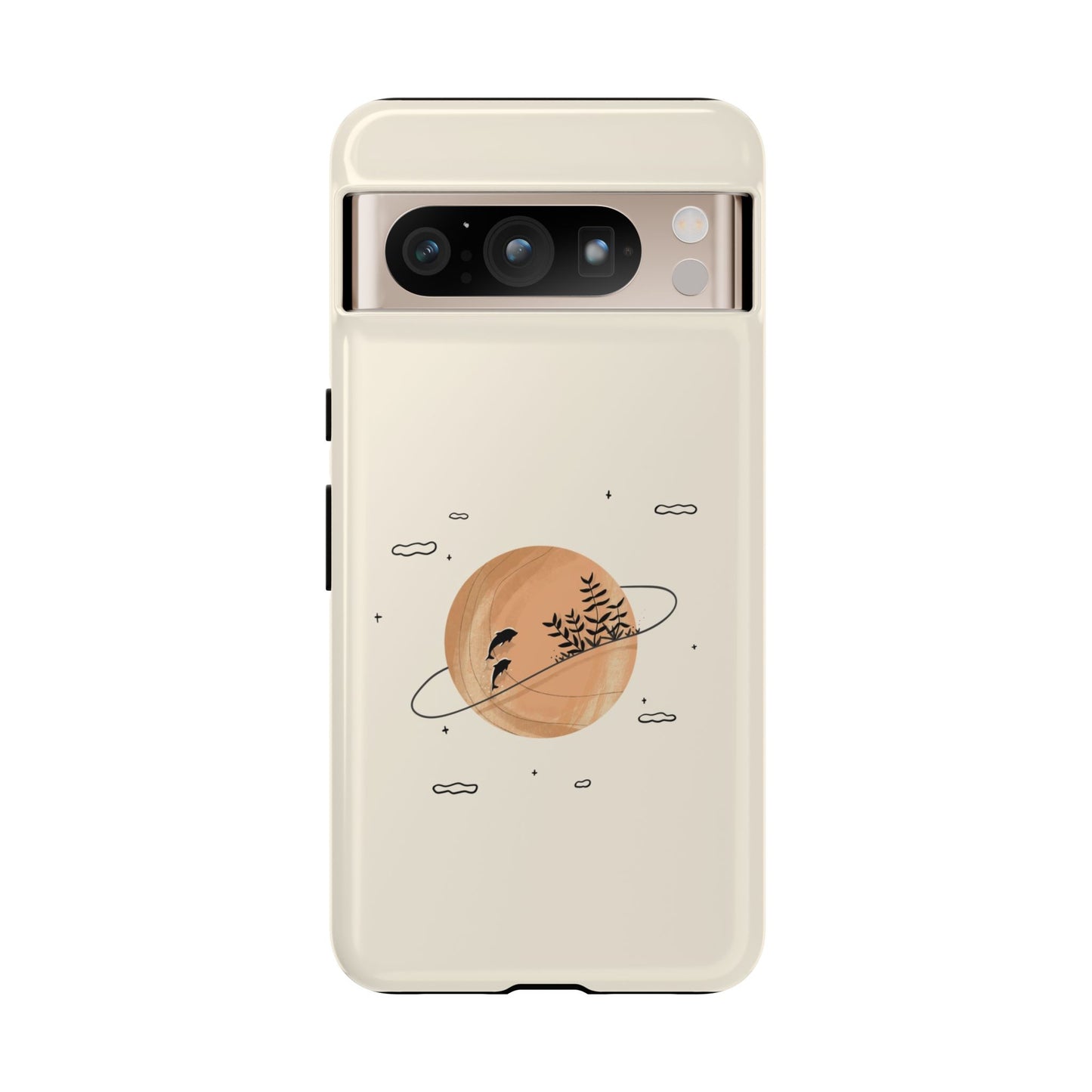Dolphin Saturn Phone Case
