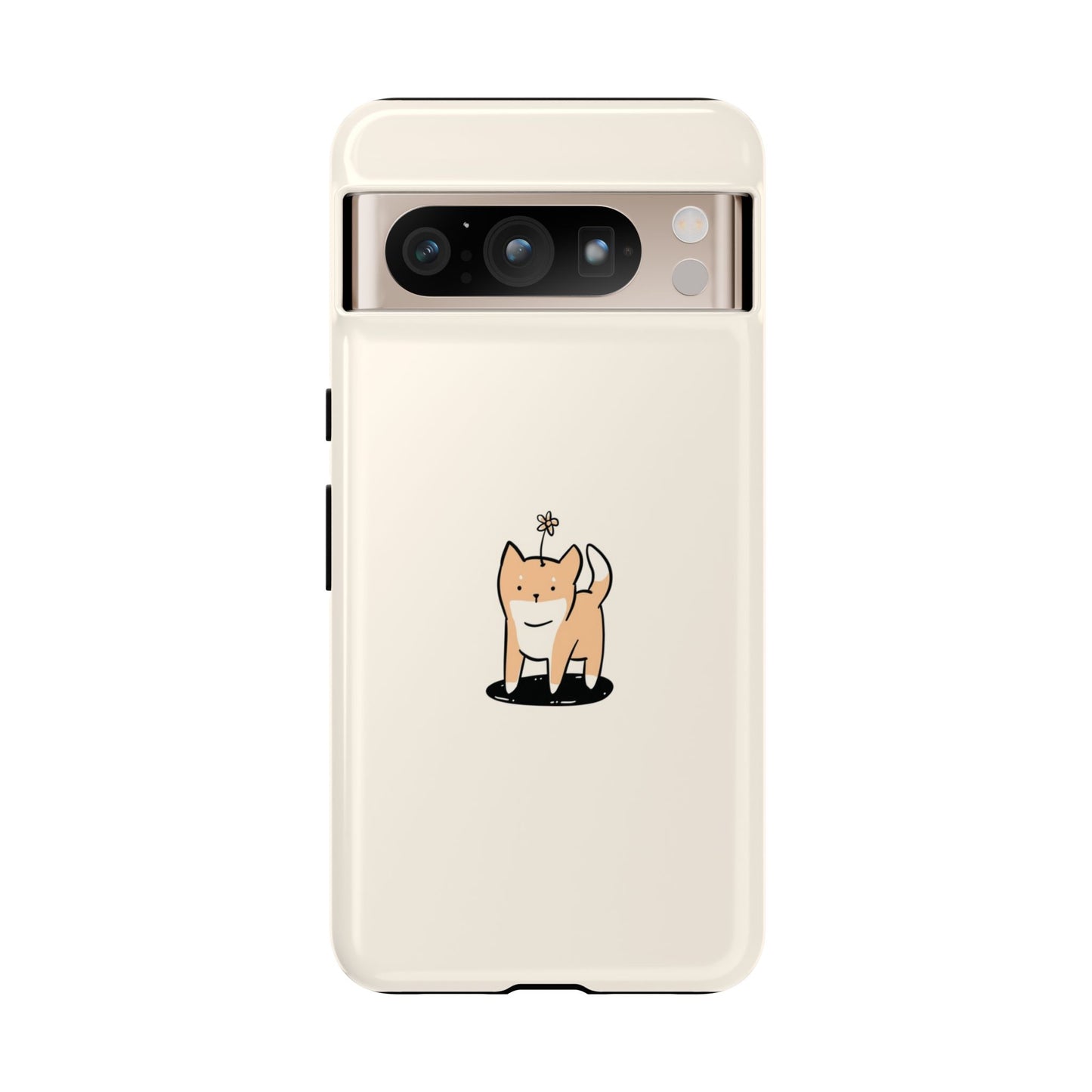Dog With Flower Phone Case