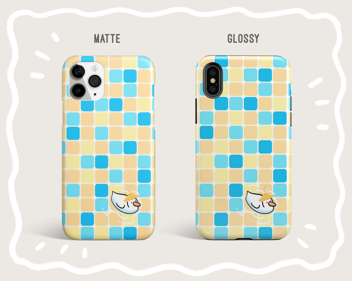 Duck In Swimming Pool Phone Case