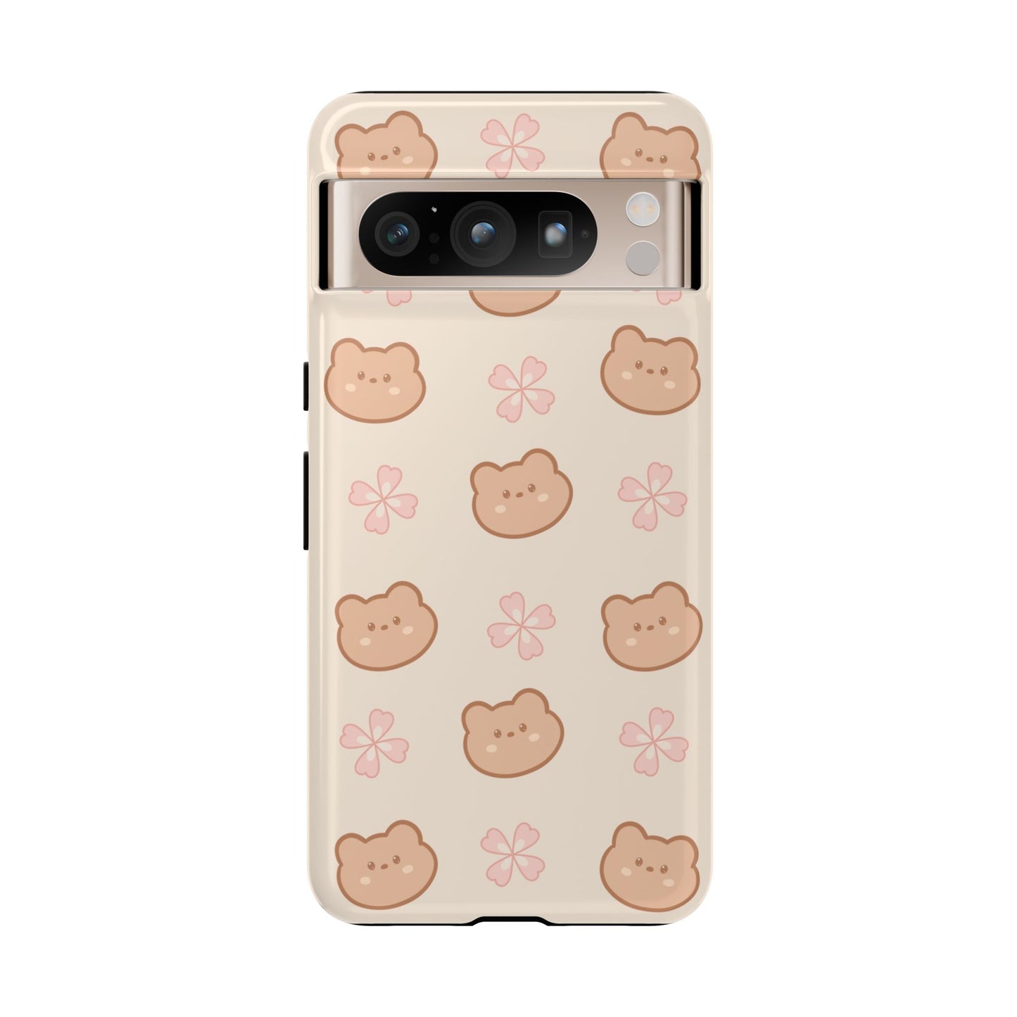 Sakura Bear Pattern Phone Case