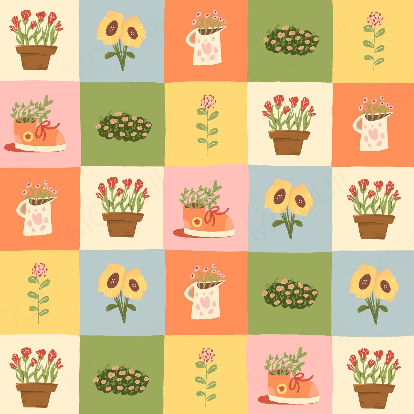Cozy Blossoms Grid