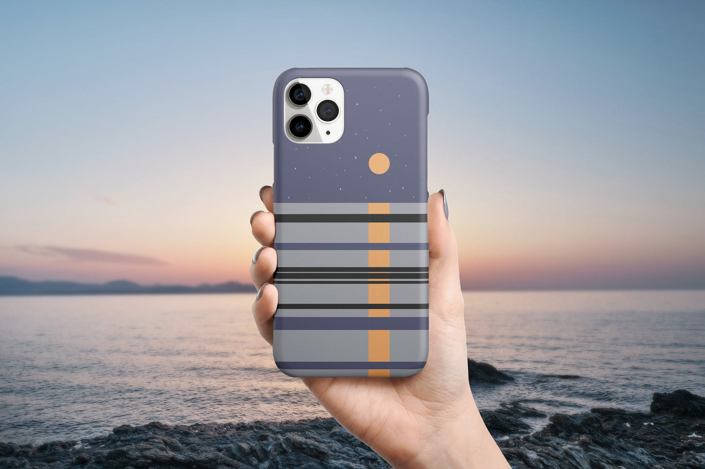 Moon On The Sea Phone Case