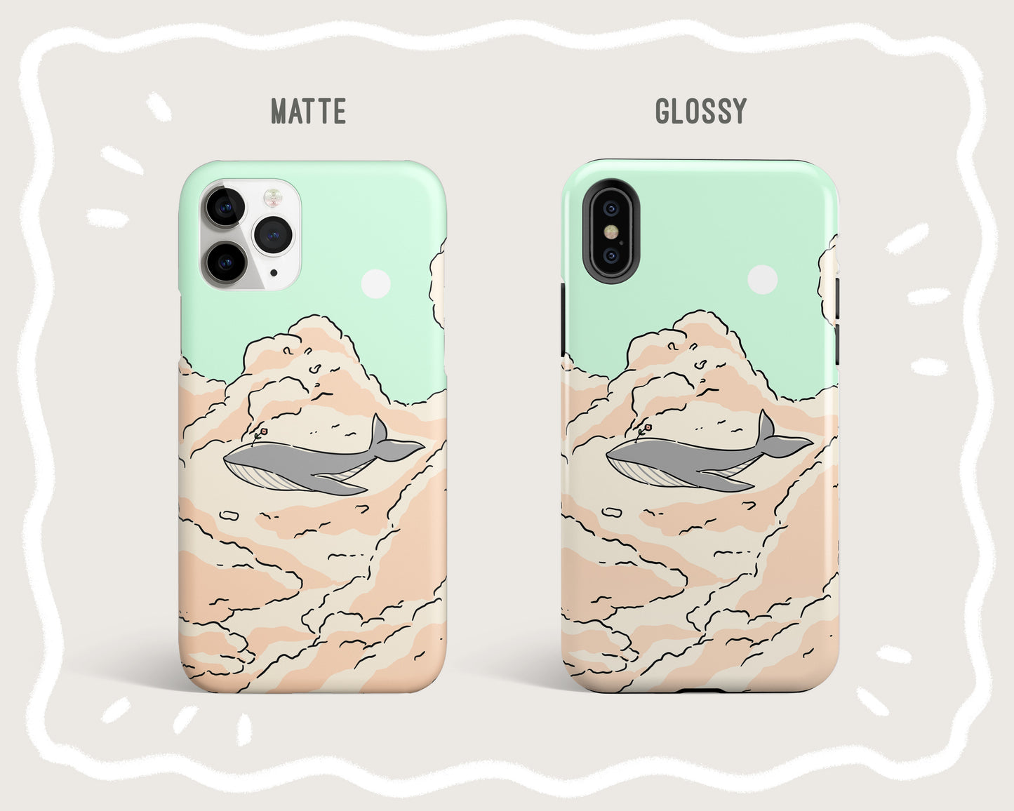 Whale In The Cloud Phone Case