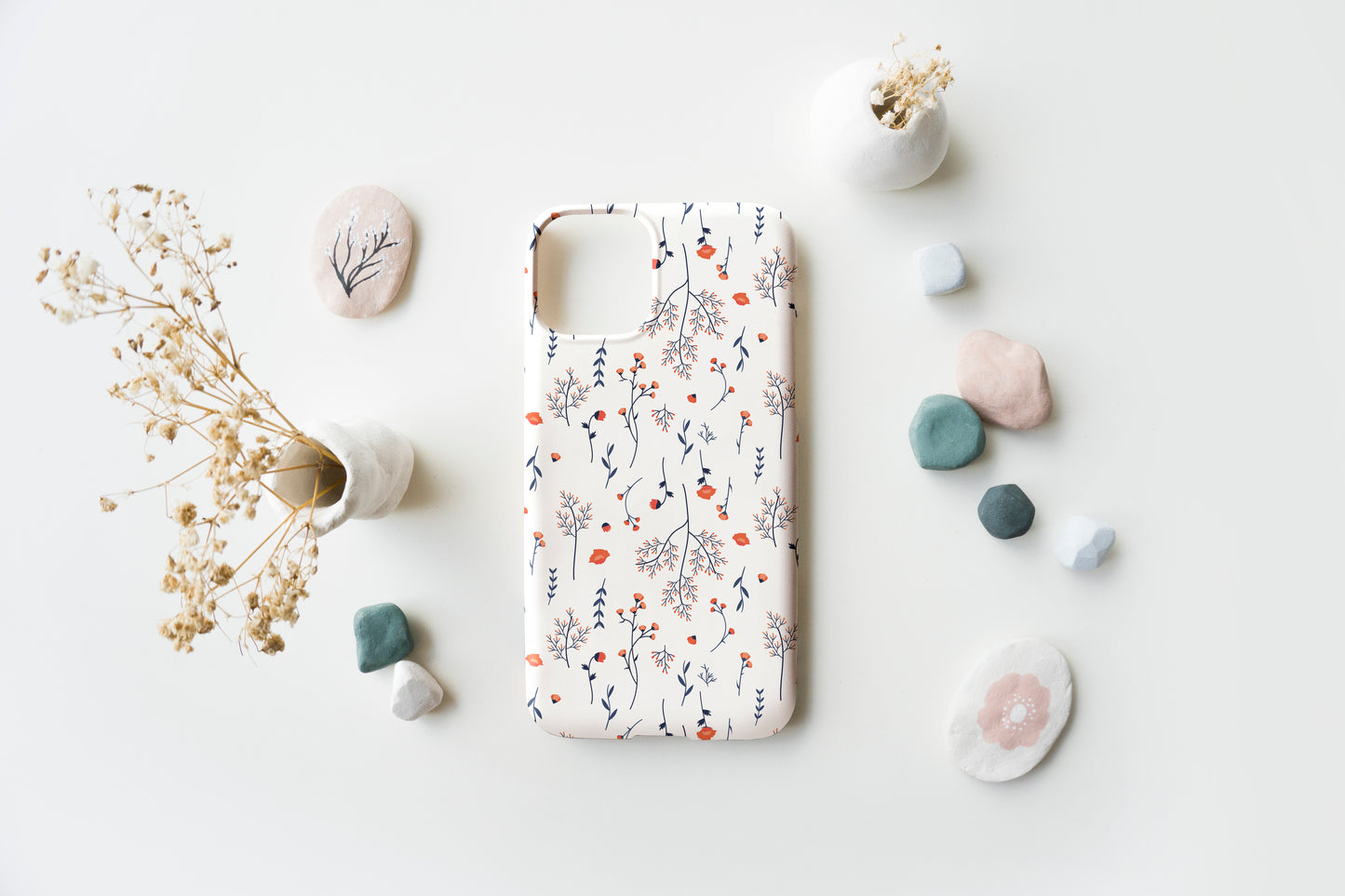 Vintage Flower Pattern Phone Case