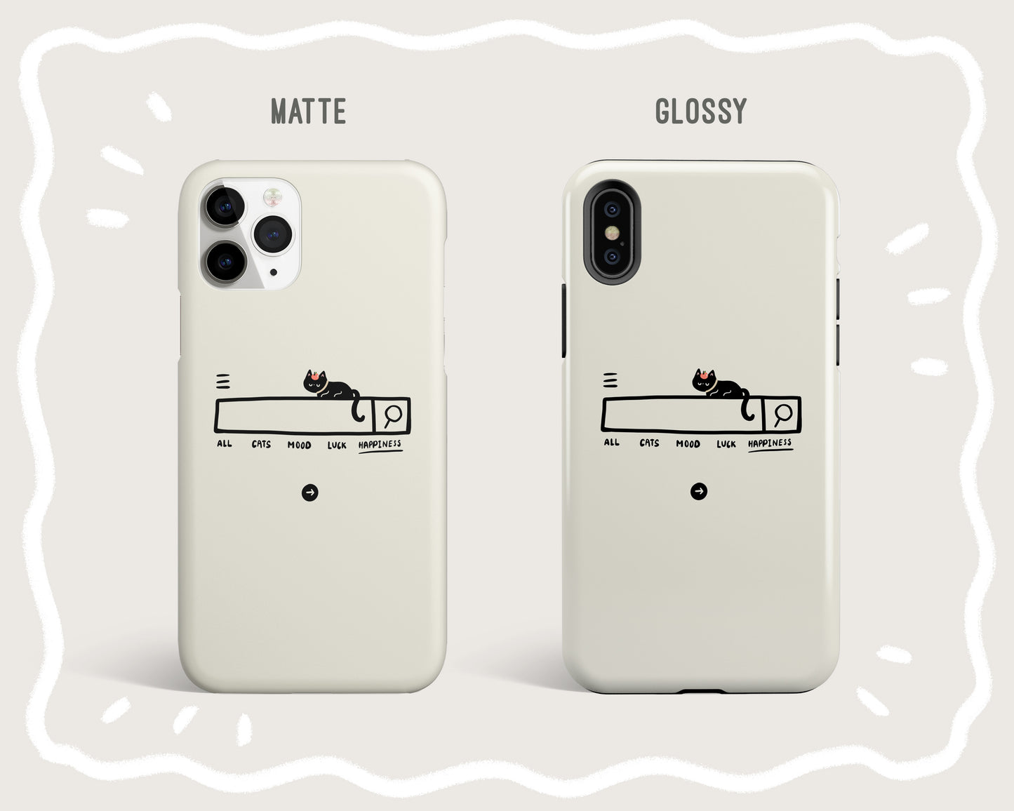 Happiness Search Phone Case