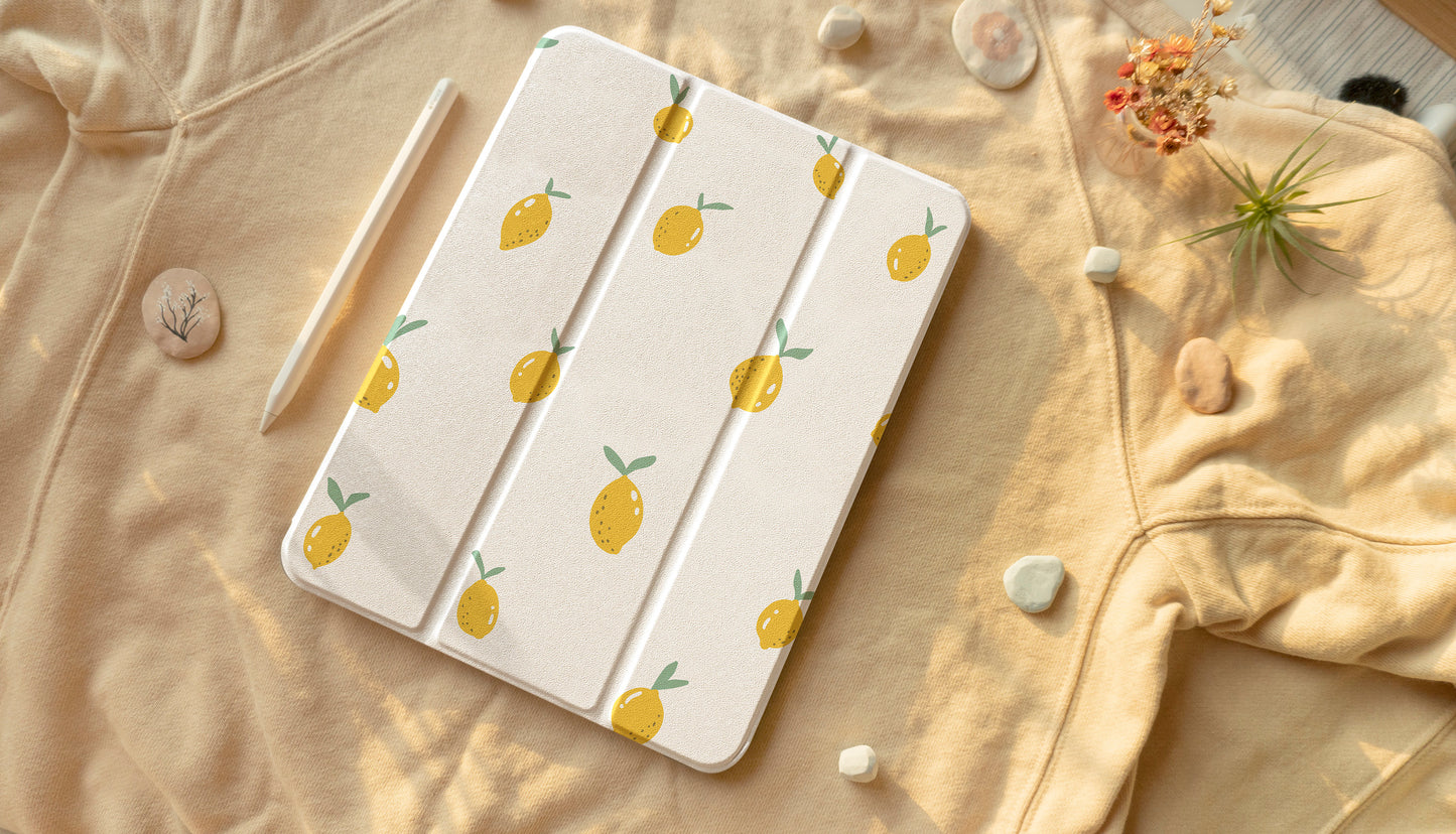 Lemon Pattern iPad Case