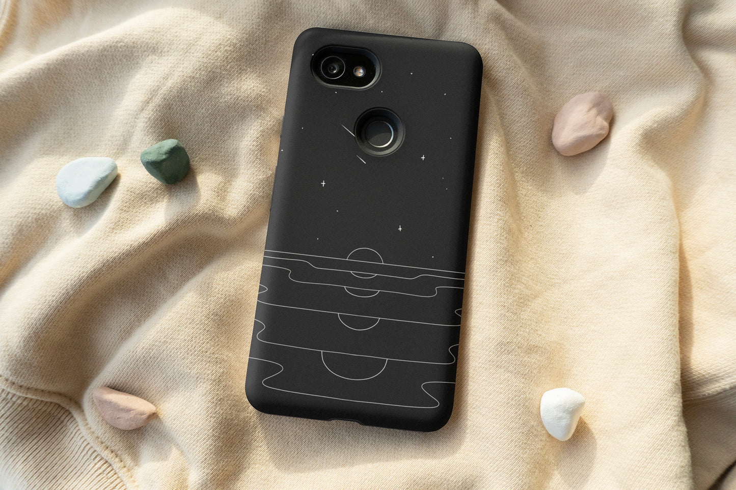 Negative Sunset Art Phone Case