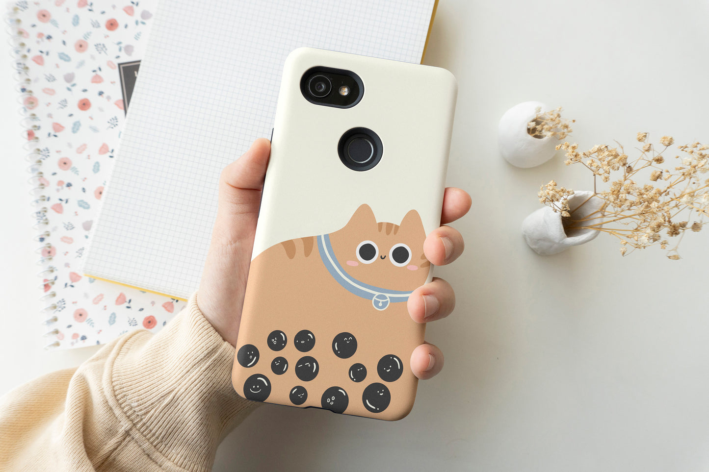 Bubble Tea Cat Phone Case