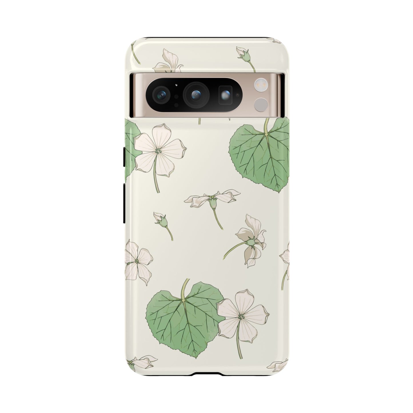Japanese Vibe White Flower Phone Case
