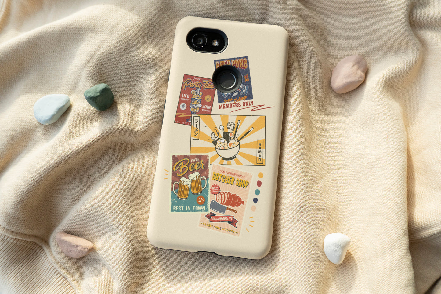 Retro Food Phone Case