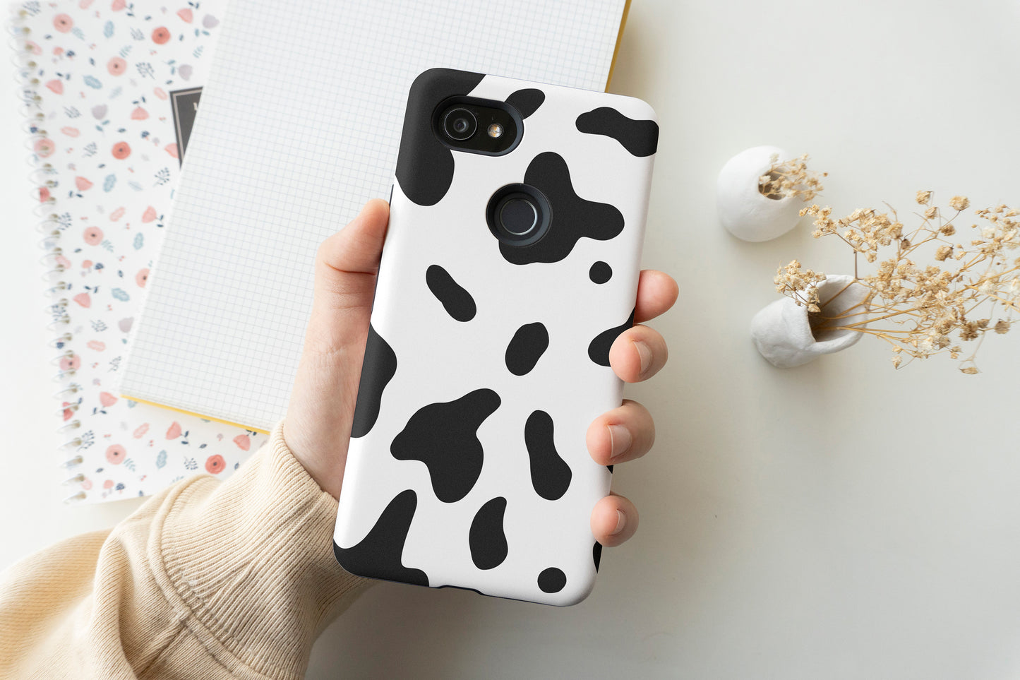Black Milk Pattern Phone Case