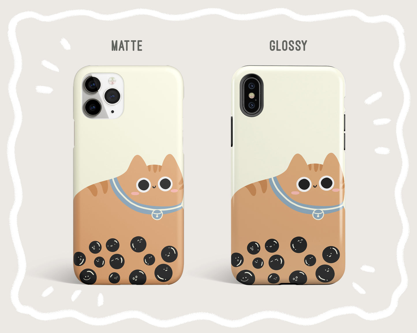 Bubble Tea Cat Phone Case