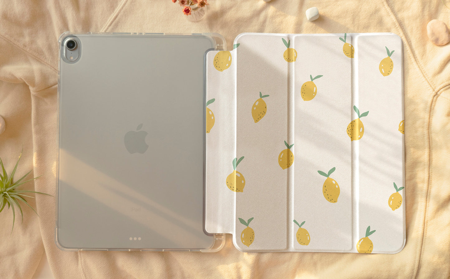 Lemon Pattern iPad Case