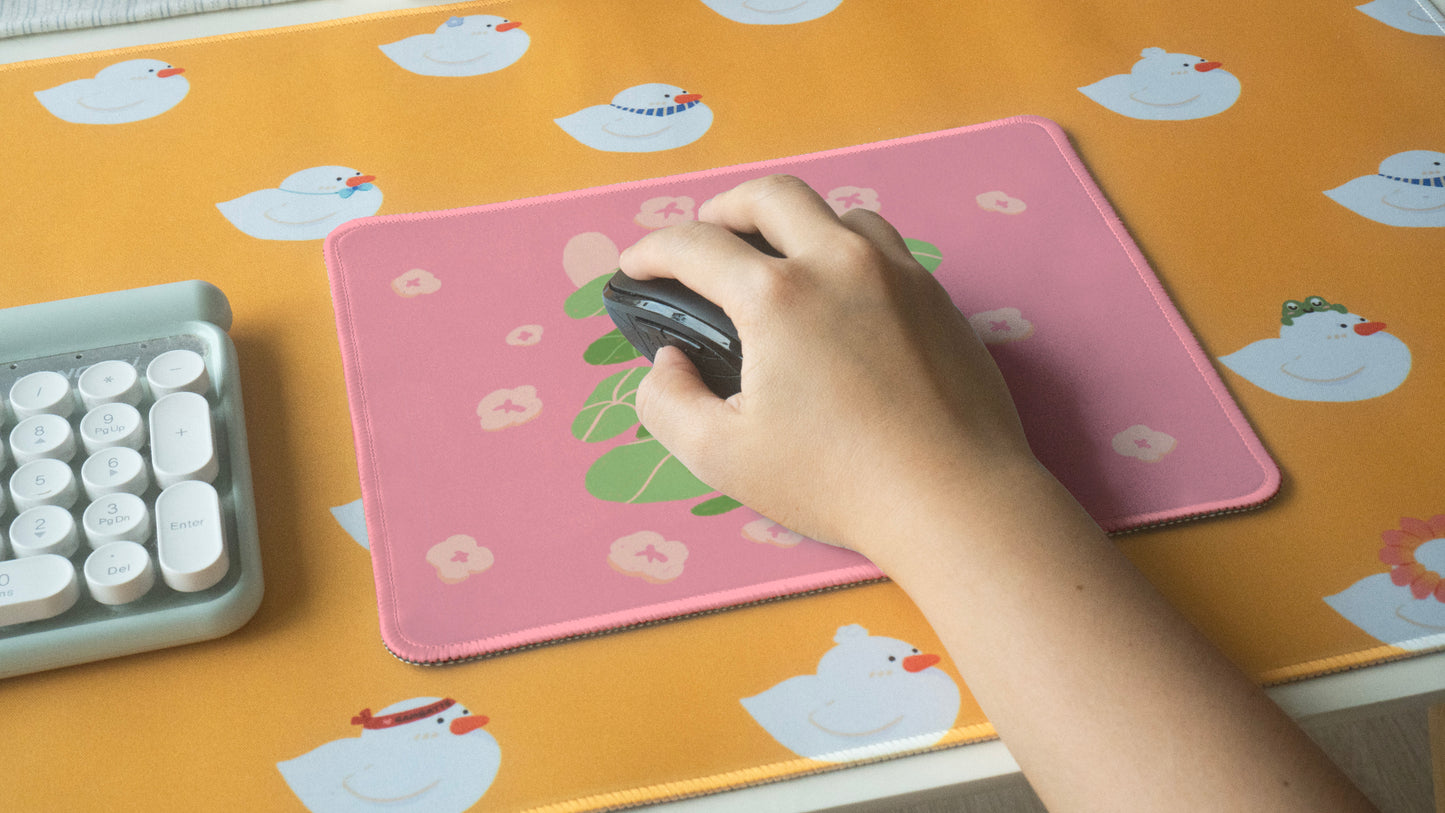 Secret Garden Cat Desk Pad