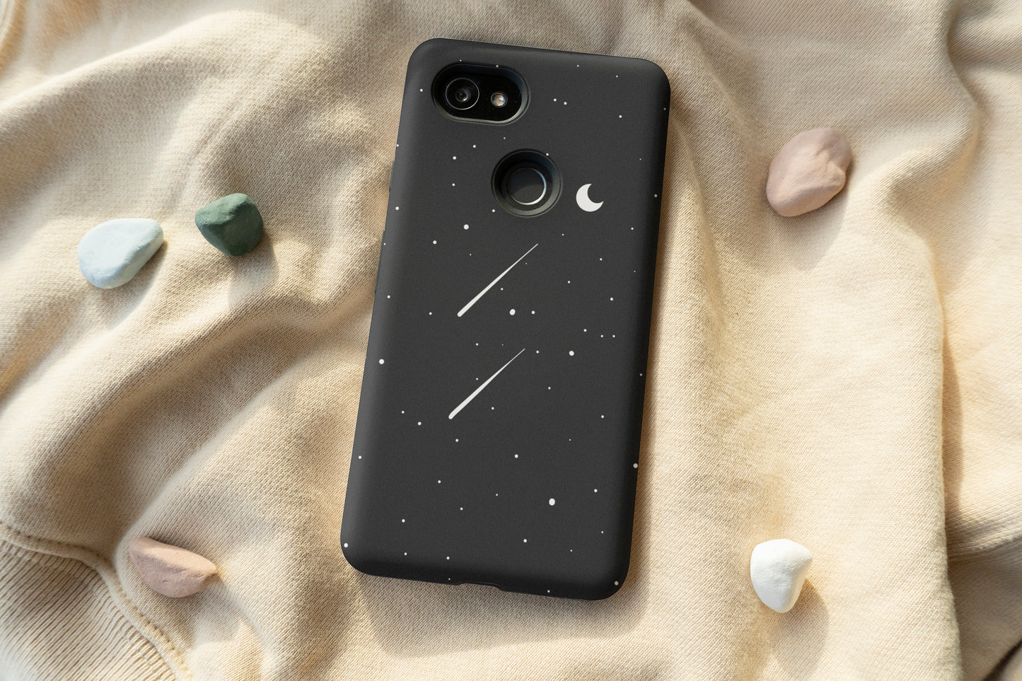 Black Galaxy Art Phone Case