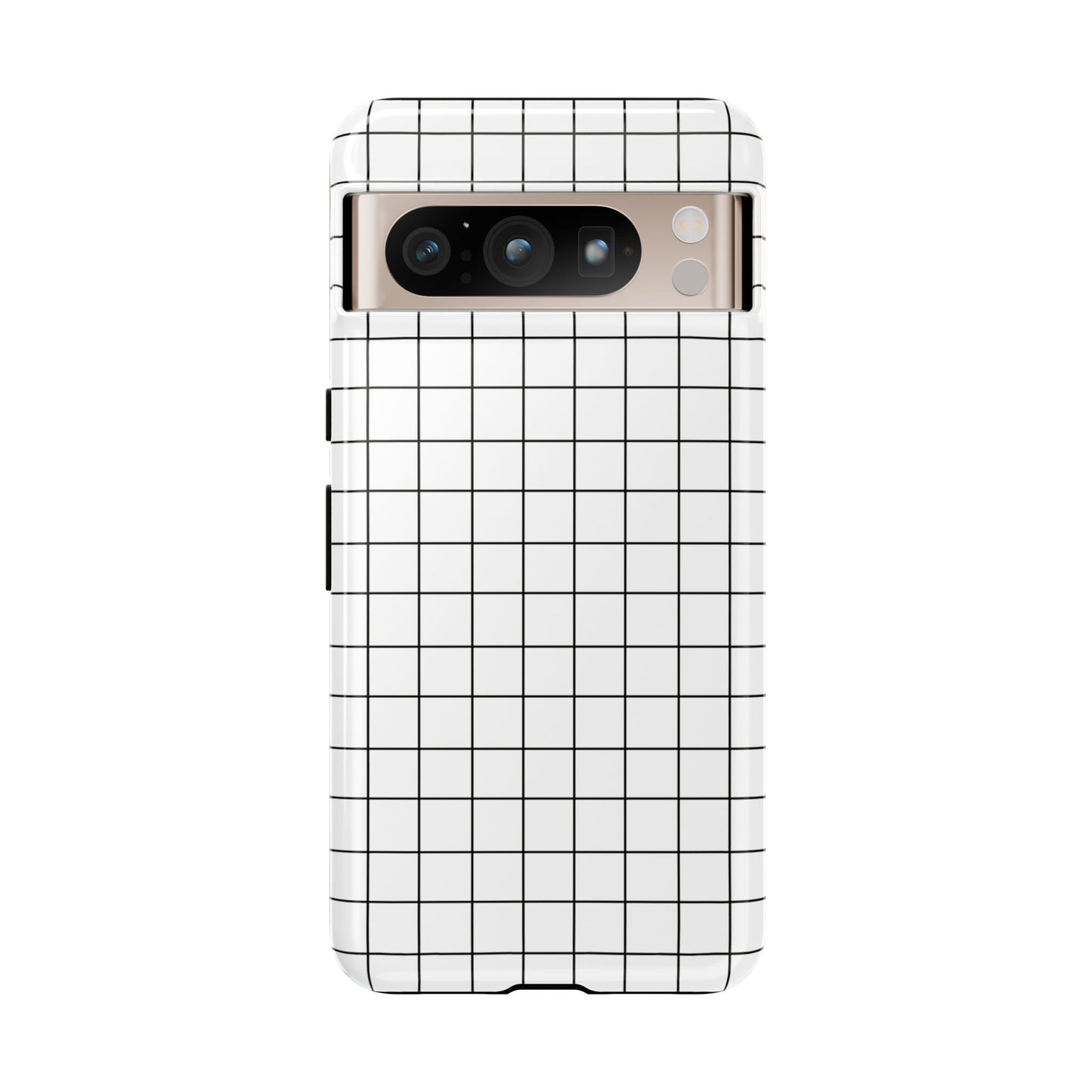 Black Grid Line Phone Case