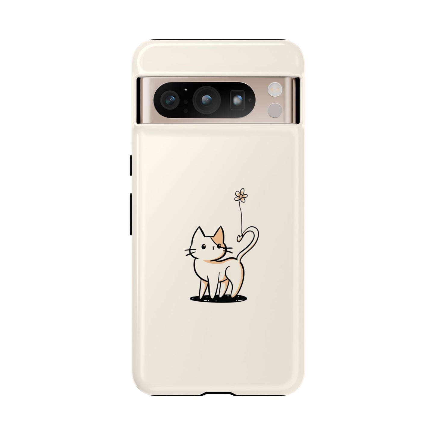 Cat With Flower Phone Case