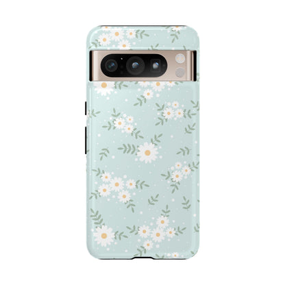 Pastel Blue Flowers Phone Case