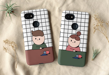 Couple Frustrated Girl Phone Case